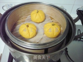 小南瓜豆沙包的做法步骤：11