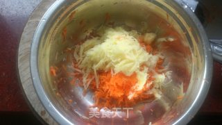 全麦三丝素菜包子的做法步骤：6
