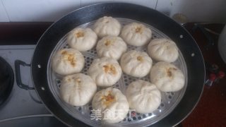 全麦三丝素菜包子的做法步骤：20