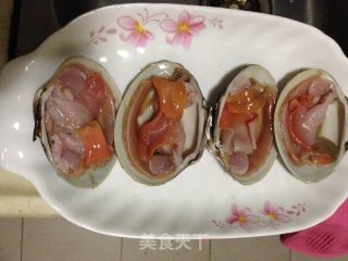 蒸北极贝的做法步骤：1