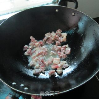 凉薯丝炒鸡的做法步骤：3