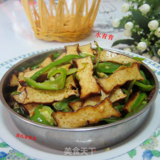 青椒卤豆腐干的做法步骤：10