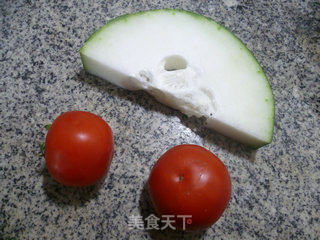 番茄炒冬瓜的做法步骤：1