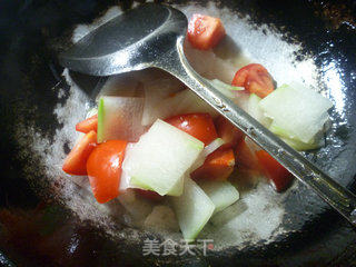 番茄炒冬瓜的做法步骤：9