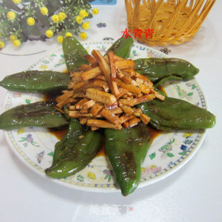 煎辣椒烧豆腐丝的做法步骤：10