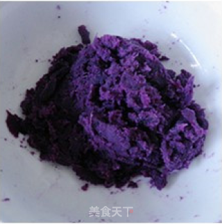 【紫薯馒头】----为馒头添色添彩的做法步骤：2