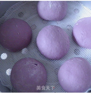 【紫薯馒头】----为馒头添色添彩的做法步骤：8