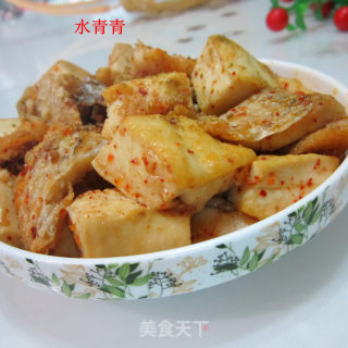 孜然鱼香豆腐的做法步骤：10