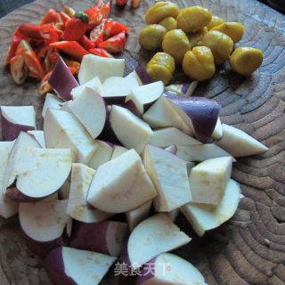 板粟烧茄子的做法步骤：2