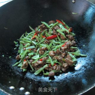 峨眉豆炒鸭的做法步骤：8