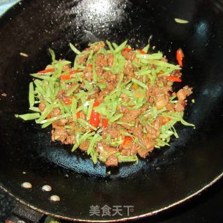 峨眉豆炒鸭的做法步骤：9