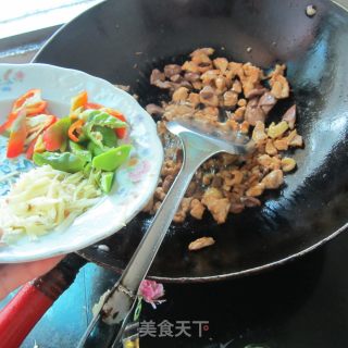 姜丝子鸡的做法步骤：5