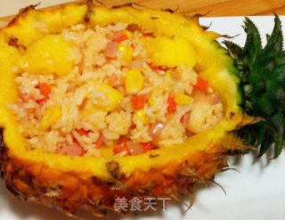 原只菠萝焗饭的做法步骤：8