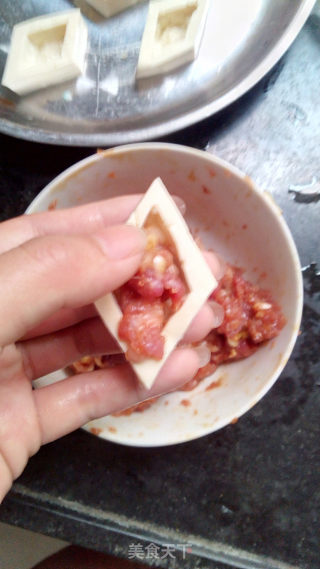 豆腐酿的做法步骤：4