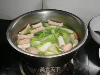 白菜鱼元汤的做法步骤：5