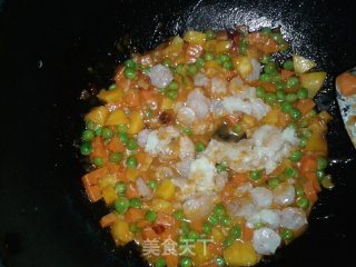 时蔬烧虾仁的做法步骤：7
