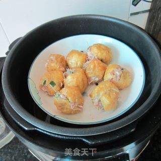 粉丝猪肉酿豆腐的做法步骤：8