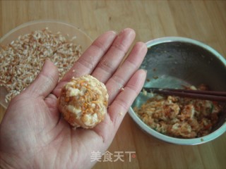 金虫草红米丸子的做法步骤：5