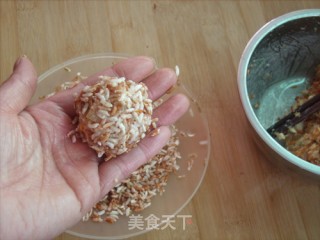 金虫草红米丸子的做法步骤：6