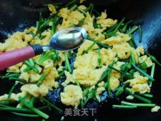 韭苔炒鸡蛋的做法步骤：5
