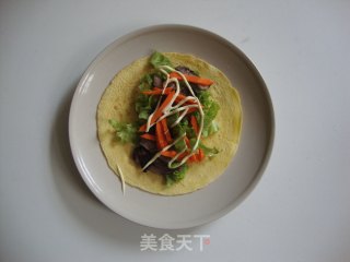 牛肉油条被蛋卷的做法步骤：7