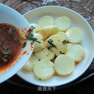香辣鸡蛋豆腐片的做法步骤：7
