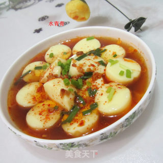 香辣鸡蛋豆腐片的做法步骤：9