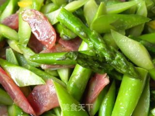 芦笋小炒的做法步骤：7