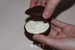 奶酪夹心巧克力派——可爱黑白配，简约又经典的做法步骤：10