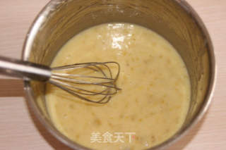 低脂香蕉松糕——低脂中的典范，随心享用不怕胖胖！的做法步骤：2