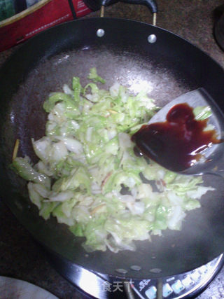 蚝油手撕包菜的做法步骤：5