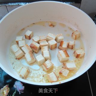 煎炒豆腐丁的做法步骤：4
