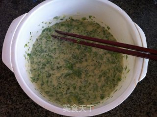 芹菜叶鸡蛋饼的做法步骤：5