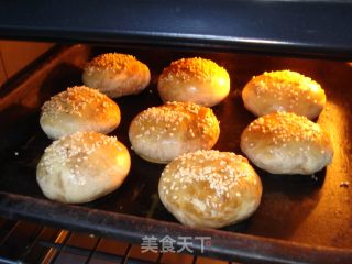 芝麻酱烧饼的做法步骤：10