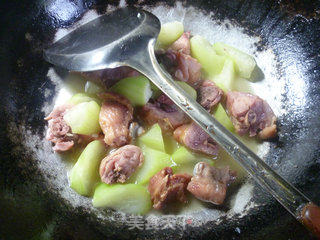 夜开花炒腊鸡腿的做法步骤：11