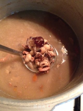 干墨鱼饭豆汤的做法步骤：12