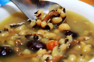 干墨鱼饭豆汤的做法步骤：15