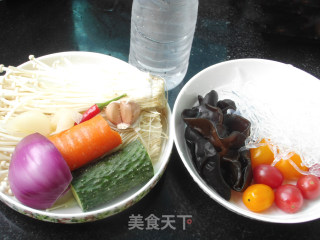 爽口捞汁凉菜的做法步骤：1