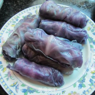 柴甘蓝包肉的做法步骤：7