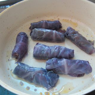 柴甘蓝包肉的做法步骤：8