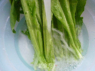 香干炒油麦菜的做法步骤：2