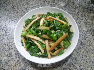 香干炒油麦菜的做法步骤：11