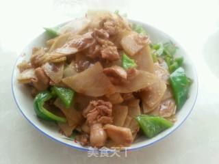 青椒土豆片炒肉的做法步骤：7