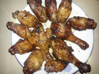 香烤鸡翅 鸡腿的做法步骤：7