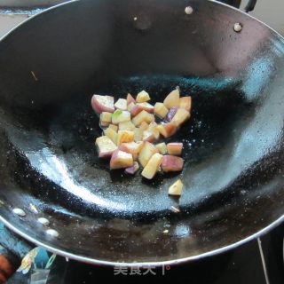茄子炒火腿的做法步骤：4