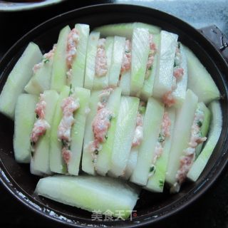 微波炉－－冬瓜酿肉的做法步骤：7