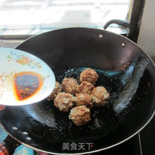 鱼香粉丝狮子头的做法步骤：8