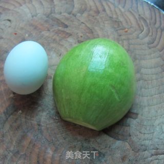 南瓜片炒蛋的做法步骤：1