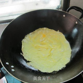 南瓜片炒蛋的做法步骤：3