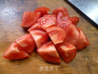 西红柿炒五号菜的做法步骤：4
